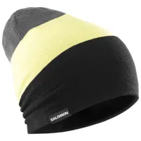 salomon - flatspin reversible beanie - bonnet taille one size, noir