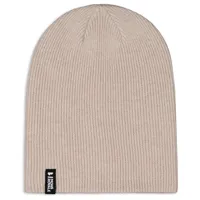 mons royale - chunky logger merino beanie - bonnet taille one size, beige