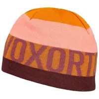 ortovox - patchwork beanie - bonnet taille one size, rouge