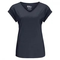 jack wolfskin - women's coral coast - t-shirt taille l, bleu