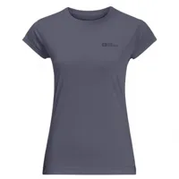 jack wolfskin - women's prelight s/s - t-shirt technique taille xs, bleu