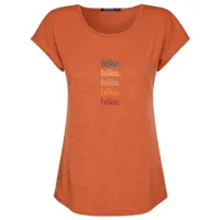 greenbomb - women's bike bike bike (cool) - t-shirt taille xs, orange