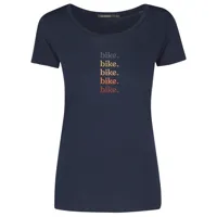 greenbomb - women's bike bike bike (loves) - t-shirt taille s, bleu
