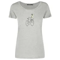 greenbomb - women's bike dog basket (loves) - t-shirt taille l, gris