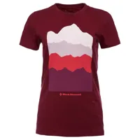 black diamond - women's vista tee - t-shirt taille xs, rouge