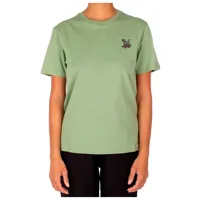 iriedaily - women's sneaker cat tee - t-shirt taille l, vert