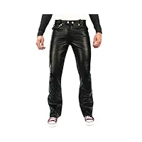 bockle® 1970 bootcut - pantalon en cuir de vache jeans pour homme, size: w30/l32