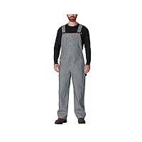 dickies salopette grande taille pour homme, rayures en hickory, 46w x 30l