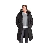marmot wm's montreaux coat veste légère en duvet isolée, facteur de gonflement de 700, manteau d'extérieur, anorak déperlant, coupe-vent femme black fr: xl (taille fabricant: xl)