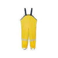 playshoes mixte enfant pantalon de pluie, régulier, caoutchouc, jaune, 116