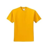 jerzees t-shirt à manches courtes en mélange épais 50/50 de 158,8 g, doré, taille m