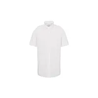 chemise business homme seidensticker - coupe classique - sans repassage - col kent - manches courtes - 100% coton ,weiß (weiß 1) ,40