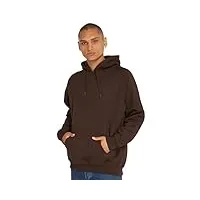 urban classics hoody blank hoodie sweatshirt à capuche, marron, l homme, brown