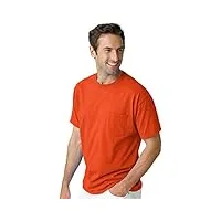 hanes tagless® pocket t-shirt 3xl orange