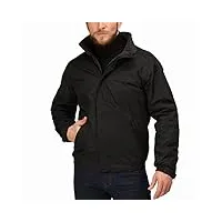 regatta homme jackets waterproof insulated, régulier, polyester, noir/ash, 3xl