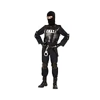 widmann 55346 costume agente swat poliziotto 5/7 cm 128 #5534
