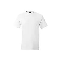 hanes t-shirt à manches courtes pour homme avec poche - blanc - 3xl