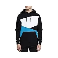 urban classics bekleidung zig zag hoody pull, multicolore (blk/tur/wht), (taille fabricant: xxx-large) homme