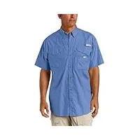columbia pfg long sleeve shirt, bonehead - chemise à manches courtes pour homme l blu brillante.