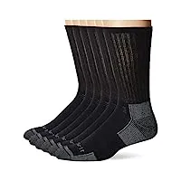 carhartt all season cotton crew work sock (3-pair) chaussettes, black, l homme