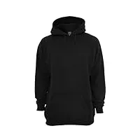urban classics homme tall sweatshirt capuche, noir (black 00007), xl eu