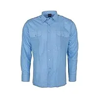 miltec chemise À manches longues-10931011 chemise à manches longues ,bleue,xl