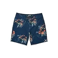 billabong sundays pro boardshort shorts, floral indigo, 31w homme