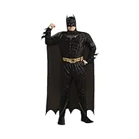 rubie's costume de batman pour homme dc comics the dark knight rises muscle chest - taille adulte - noir