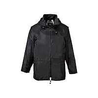 portwest s440 veste de pluie classique imperméable légère pour hommes noir, l