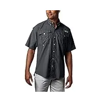columbia men's bahama ii short sleeve shirt (x-large, black)