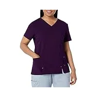 blouse de travail dickies xtreme à col en v pour femme - violet - taille xs