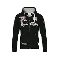 geographical norway - sweat fighter noir-l-taille - l