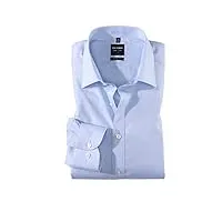 olymp homme chemise business à manches longues level five,body fit,new york kent,hellblau 10,38