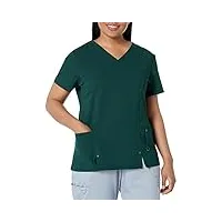 blouse de travail dickies xtreme à col en v pour femme - vert - taille m