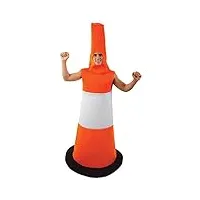 orion costumes cône de route orange pour homme nouveauté enterrement de vie de garçon carnaval déguisement