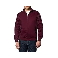 merc of london harrington,jacket blouson, rouge (bordeaux), large (taille fabricant: l) homme