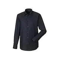 russell - chemise manches longues - homme (4xl) (noir)