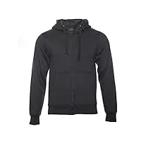 rock-it apparel veste à capuche sweat à capuche lourd travailleur hoodie zipper sweat à capuche pullover - pull homme - noir - xl