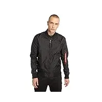 alpha industries alpha indutries ma-1 tt blouson bomber pour homme, black, (taille fabricant: small)
