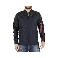 alpha industries alpha indutries ma-1 tt blouson bomber pour homme, rep.blue, (taille fabricant: small)