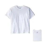 hanes men's 8-pack crew t-shirt, white, xx-large