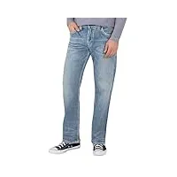 silver jeans co. men's gordie loose fit straight leg jeans