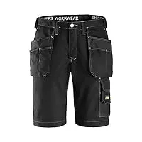 snickers 30230404052 rip-stop short d'artisan avec poches holster taille 52 noir