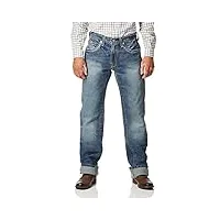 ariat - jeans m5 slim straight gambler hommes, 34w x 38l, gambler