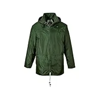 portwest s440 veste de pluie classique imperméable légère pour hommes vert olive, l