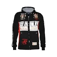 geographical norway wk306h/gn sweat-shirt à capuche, noir (black), xx-large (taille fabricant: xxl) homme