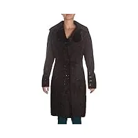 fred sabatier manteau femme accent noir - couleur - noir, taille - 44 eu