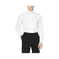 chemise business seidensticker pour homme - coupe ajustée - infroissable - col à rabat - manches longues - poignets à revers - 100 % coton ,weiß (weiss) ,40