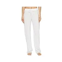 hanro hose lang bas de pyjama, blanc (white 0101), large (taille fabricant: l) femme