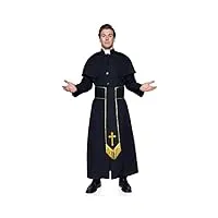 leg avenue priest adult sized costumes, noir, black homme